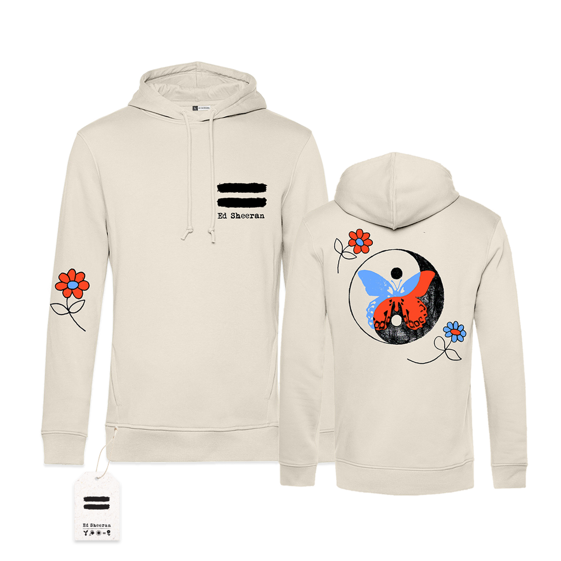 Ying Yang Butterfly Sand Hoodie (S) | Ed Sheeran